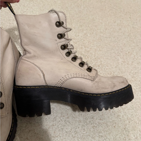Dr. Martens White Lace-Up Boots - Picture 3 of 6
